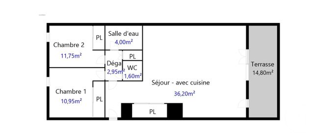 Afficher la photo en grand Appartement T3 à vendre - 3 pièces - 67.45 m2 - MARSEILLE - 13009 - PROVENCE-ALPES-COTE-D-AZUR - Century 21 Can Transactions