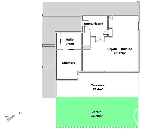 Appartement T2 à vendre - 2 pièces - 45.65 m2 - MARSEILLE - 13008 - PROVENCE-ALPES-COTE-D-AZUR - Century 21 Can Transactions