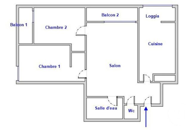 Appartement T3 à vendre - 3 pièces - 54.19 m2 - MARSEILLE - 13008 - PROVENCE-ALPES-COTE-D-AZUR - Century 21 Can Transactions