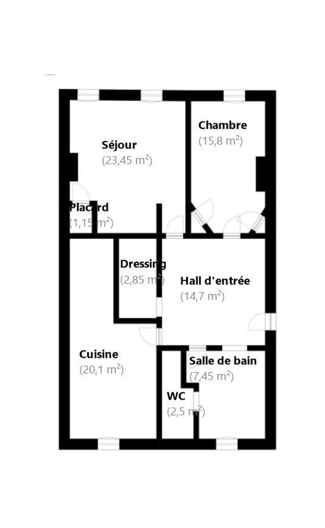 Appartement F4 à vendre - 2 pièces - 88.0 m2 - MARSEILLE - 13007 - PROVENCE-ALPES-COTE-D-AZUR - Century 21 Can Transactions