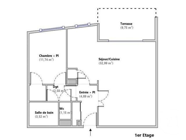 Appartement T2 à vendre - 2 pièces - 56.87 m2 - MARSEILLE - 13008 - PROVENCE-ALPES-COTE-D-AZUR - Century 21 Can Transactions